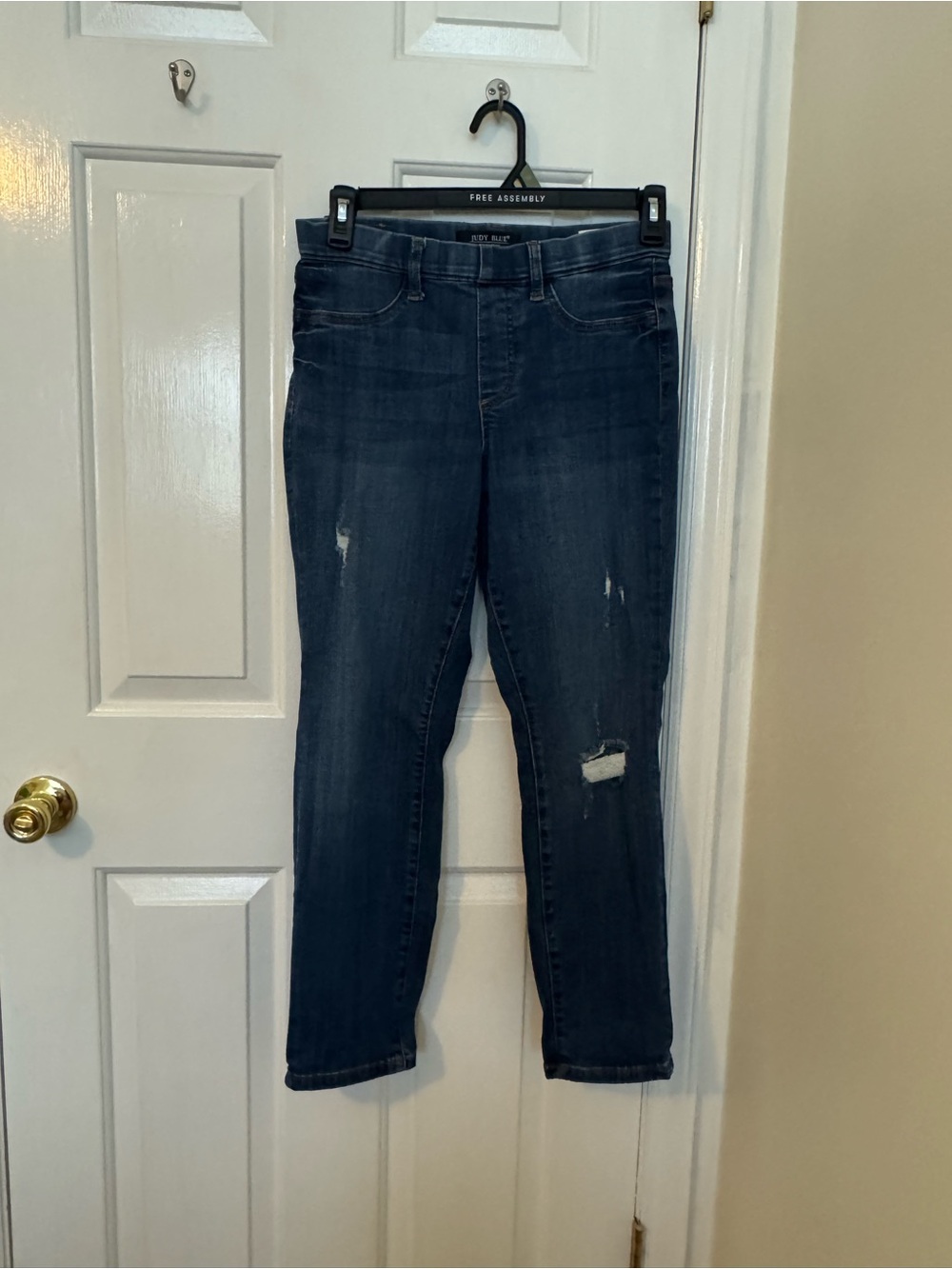 Judy Blue Dark Blue Distressed Boyfriend Jeans